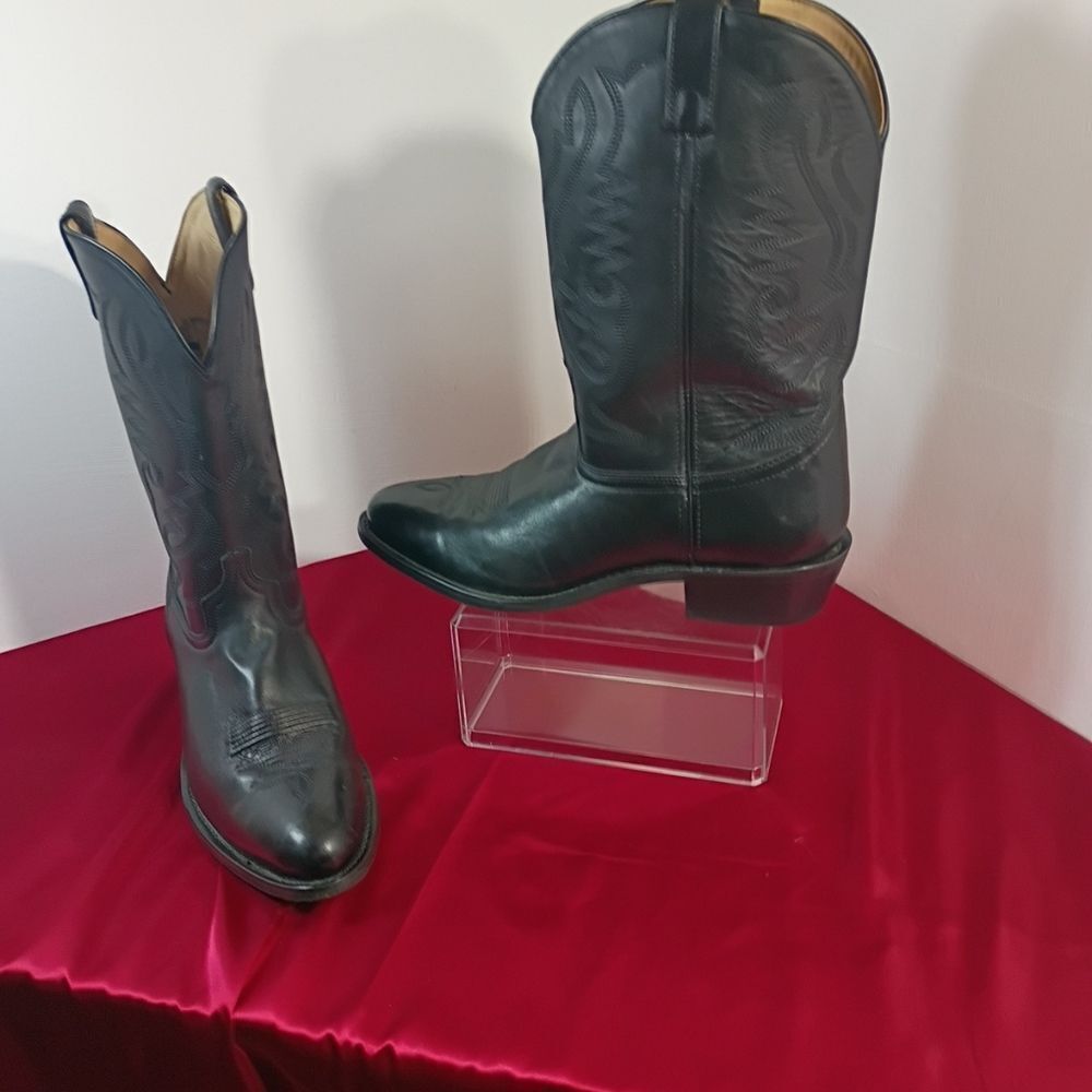 Smoky Mountain Men’s SZ 14D Denver Black Round Toe Western Boots #4032.